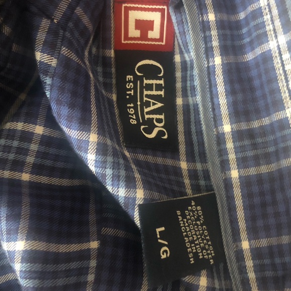 Chaps men’s l/s plaid shirts FOR 3 - Picture 8 of 10